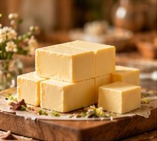 Pure butter selected for our baking